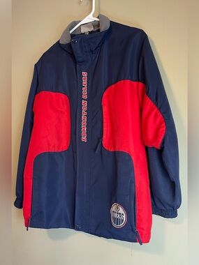 Vintage 90’s CCM Edmonton Oilers Nylon Jacket